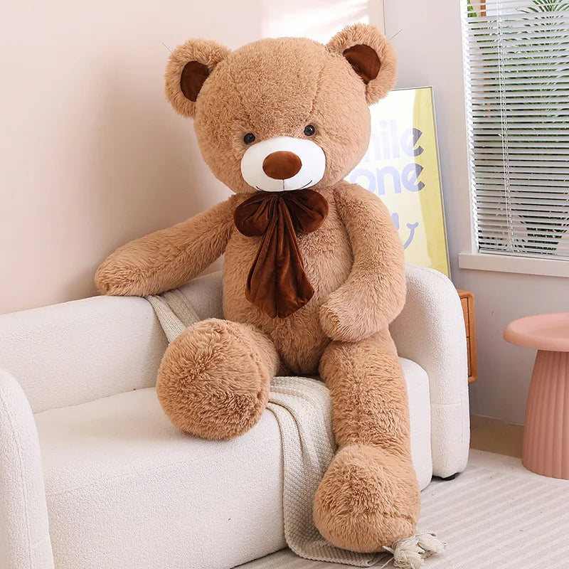 Giant Size American Teddy Bear Plush Toy Big Stuffed Animals Dolls Birthday Valentines Day Gift Soft Pillow for Grilfriend Girl