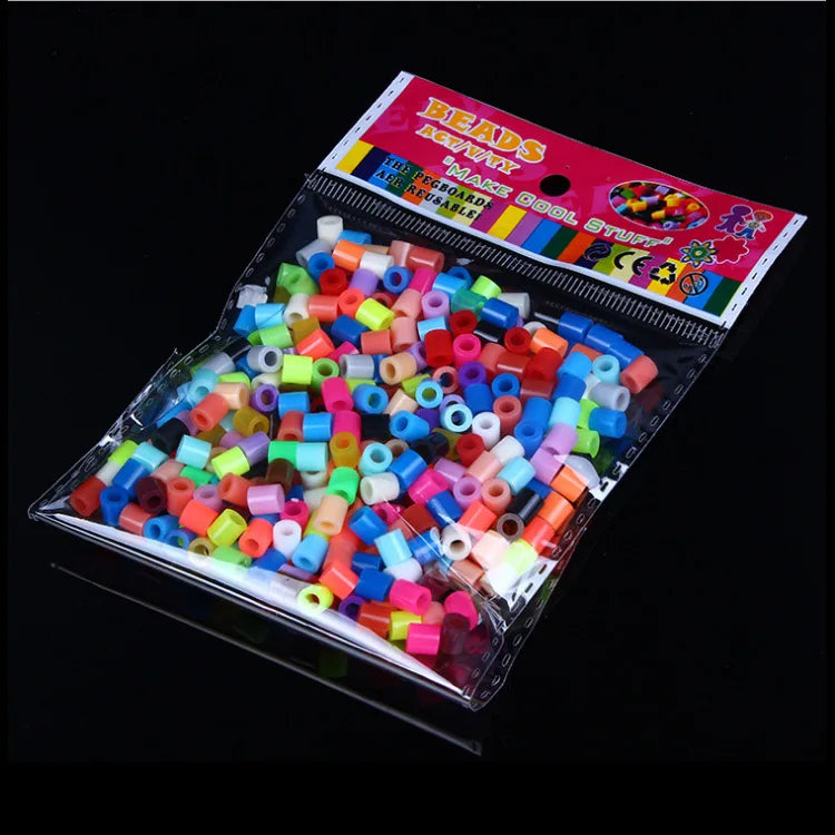 500pcs 5.0mm Perler Beads Pixel Puzzle Fuse&Hama Beads Diy 3D Puzzles Handmade Gift Fuse Beads Kit Iron Toy Educational Toys
