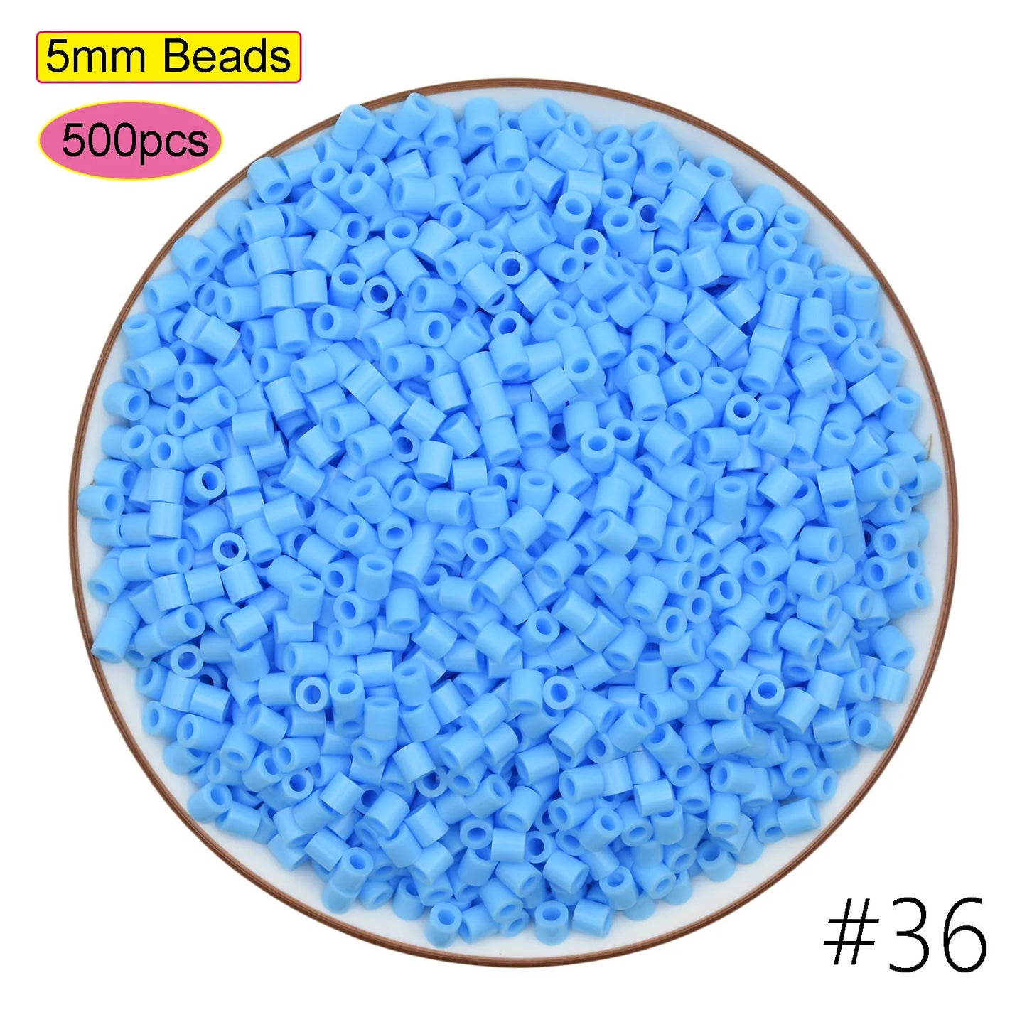 500pcs 5.0mm Perler Beads Pixel Puzzle Fuse&Hama Beads Diy 3D Puzzles Handmade Gift Fuse Beads Kit Iron Toy Educational Toys