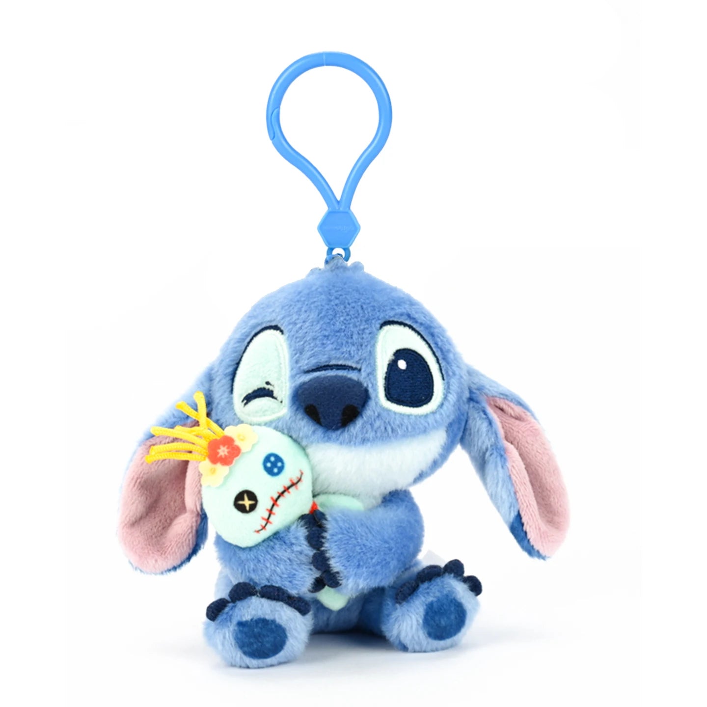 Original Disney Stitch Lotso Sullivan Woody Plush Dolls keychain Angel Stitch Mr.Q Alien Stuffed Toy Pendant Kids Birthday Gift