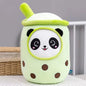 Kawaii Milk Tea Cup Plush Pillow 23cm Stuffed Food Fruit Boba Doll Ultrasoft Stuffed Plush Tea Shop Kids Toys Birthday Gift