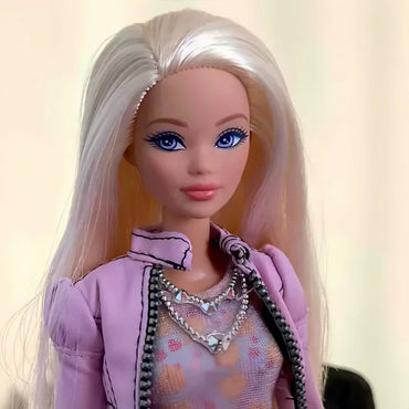 Authentic Barbie Doll with Odile Face Mold Toy Princess Charm Box Set for Girls Imaginary Play Birthday Gift Doll Figure