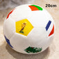 15/20/25cm Lovely Football Plush Dolls Kawaii Ball with Colorful National Flag Stuffed Soft Pillow Soccer Plushie Toy