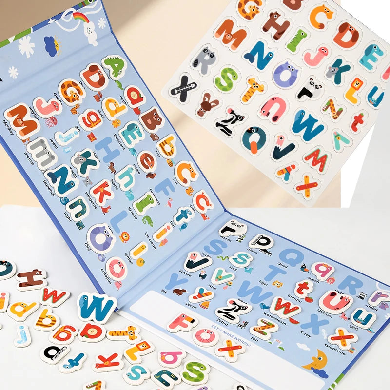 Montessori Quiet Busy Book Puzzle Early Education Toy 3+ Years Kids Alphabet Shape Matching Game Interactive Learning Preschool