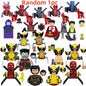 Blind Box Mini Building Blocks TV6205 Figures Big Goblin Spiderman Iron Man Venom Captain Hawk Deadpool Armor Christmas Gift Toy