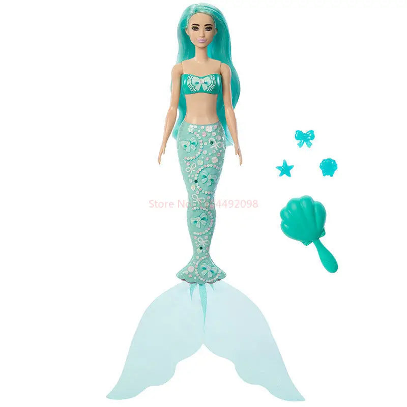 Genuine In Stock Barbie Surprise Color Change Doll Mermaid Series Desktop Decoration Girl Toys Birthday Gift Random Style