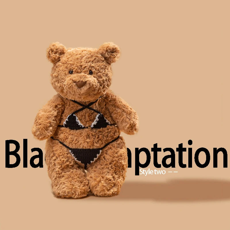 28/36/47CM Bartholomew Bear Plush Toys Soft Stuffed Cartoon Animal Doll Cute Bear Wear Bikini Doll Funny Gifts