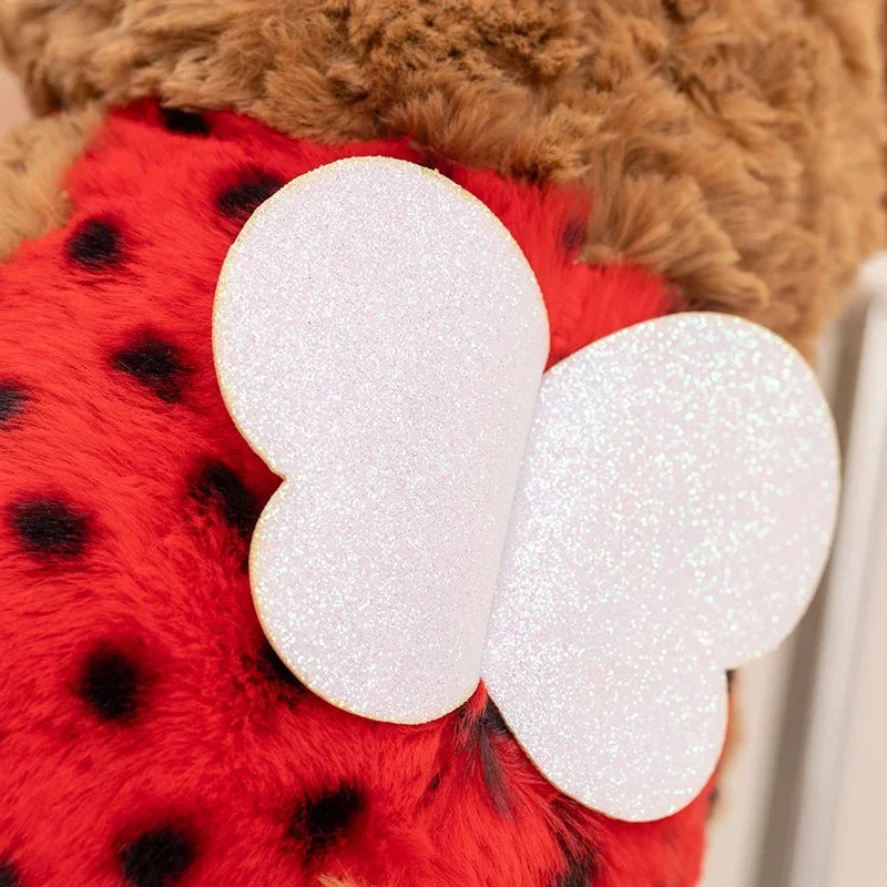 Lovely Bartholomew Bear Plushies Bee Coccinellidae Bear Stuffed Animal Plush Toy Soft Brown Bear Doll Xmas Gifts Girl
