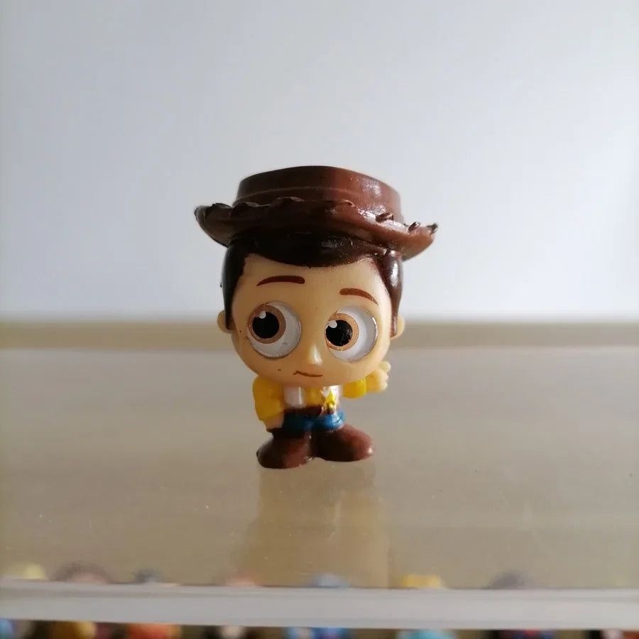 Disney Doorables Action Figures Mickey Minnie Forky Desktop Decoratoion Kawaii Big Eyed Doll Cartoon Model Toys Kids Gifts