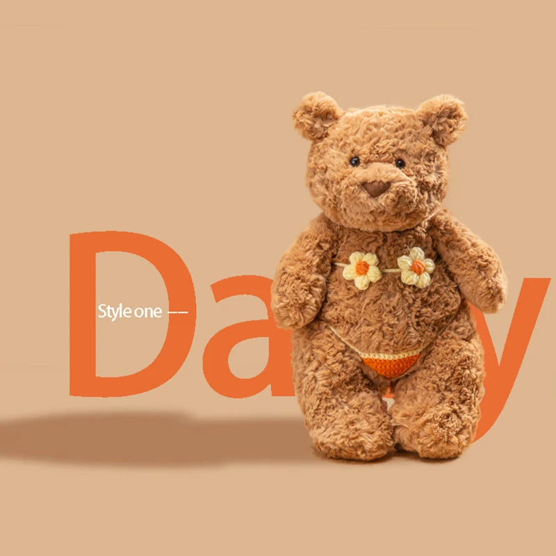28/36/47CM Bartholomew Bear Plush Toys Soft Stuffed Cartoon Animal Doll Cute Bear Wear Bikini Doll Funny Gifts