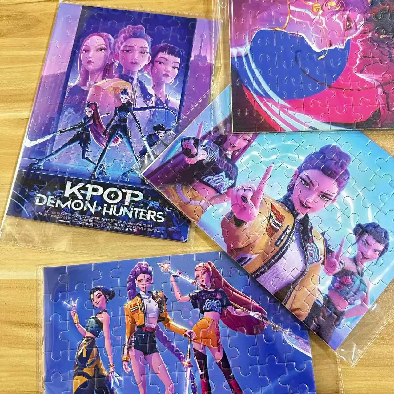 Anime peripheral KPop Devil Hunter puzzle game KPop Devil Hunter Rumi Mila Zoe puzzle model toy
