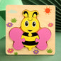 Good Quality 3D Wooden Puzzle Jigsaw for Children Cartoon Animal Puzzles Intelligence Kids Early Educational Cognitive Toys