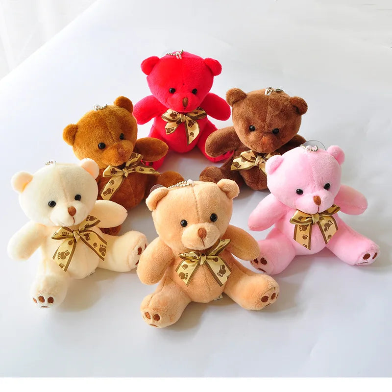 1Pcs Candy Bear Little Teddy Bear Plush Toy Cute10cm Cartoon Stuffed Soft Plush Doll Toy Children's Decorative Birthday Gifts