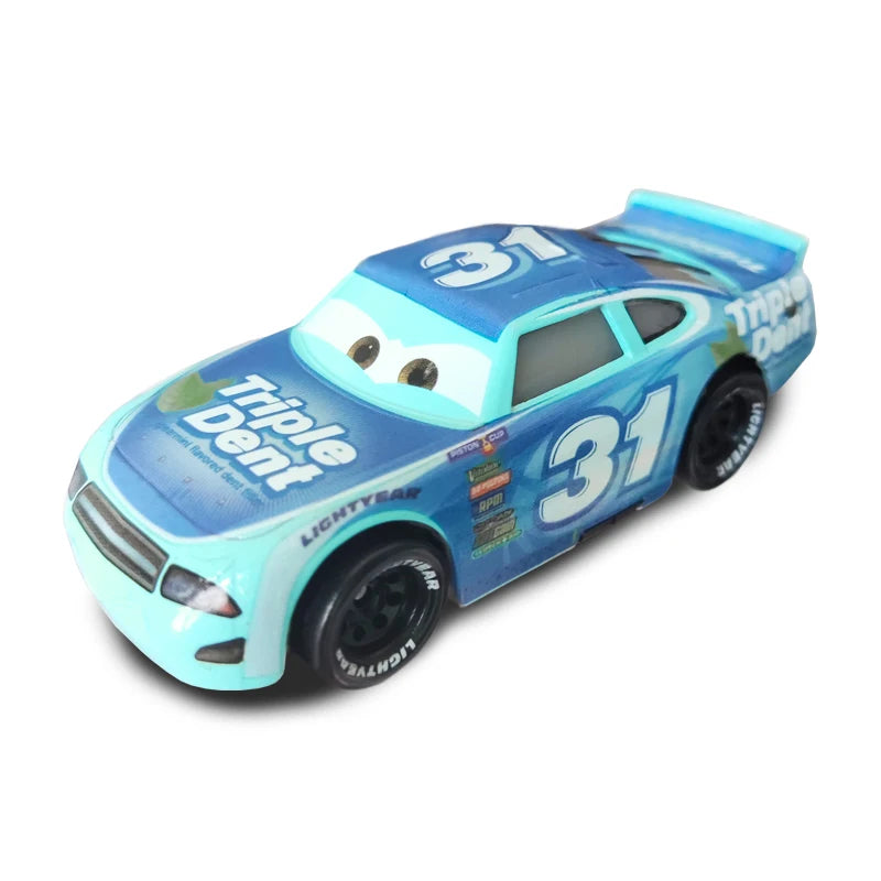 Disney Pixar Cars 3 Lightning McQueen No19 Poppy Racing Family Family Jackson Storm Ramirez Die Cast Metal Alloy Kids Gifts