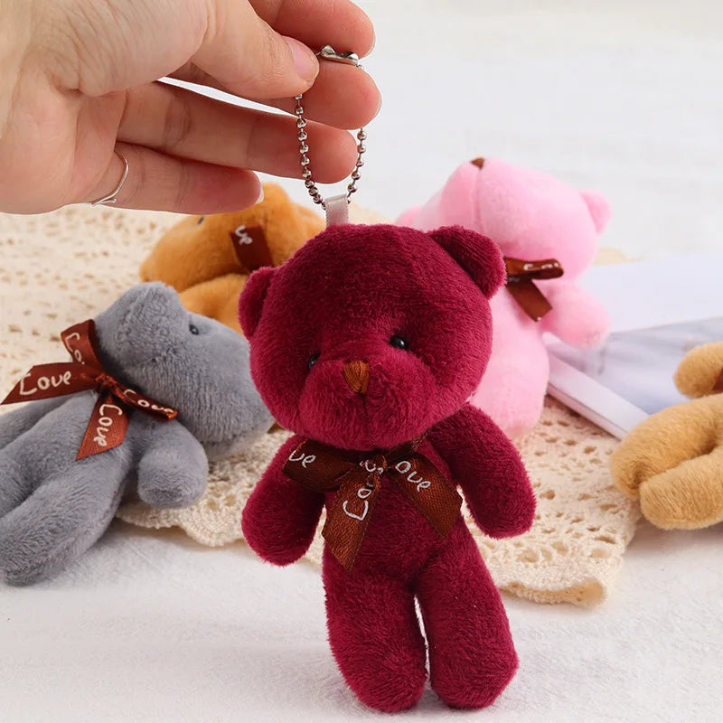 Plush Bear Keychain Soft Stuffed