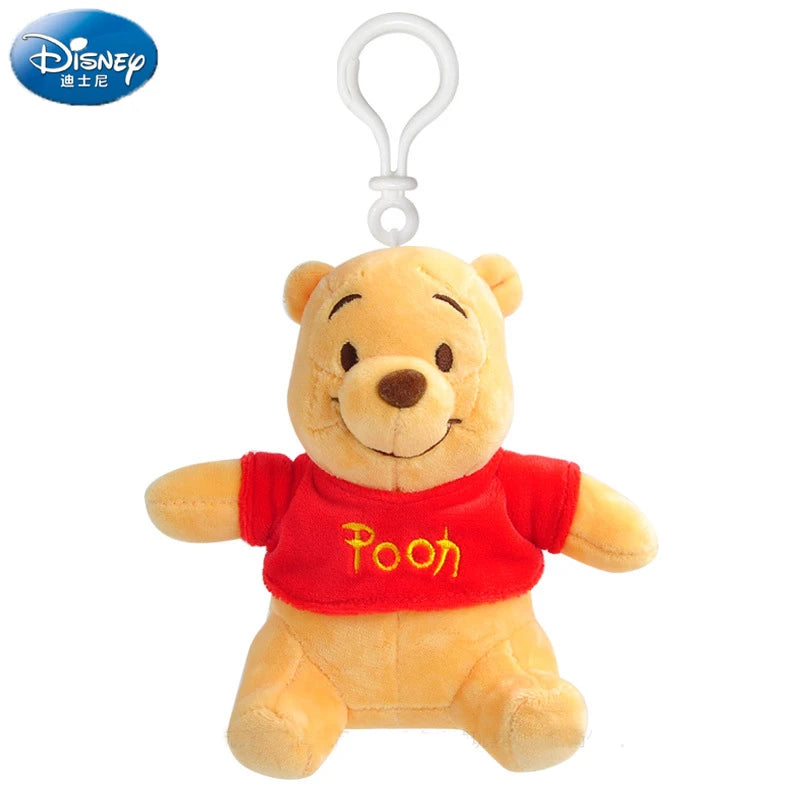 Original Disney Stitch Lotso Sullivan Woody Plush Dolls keychain Angel Stitch Mr.Q Alien Stuffed Toy Pendant Kids Birthday Gift