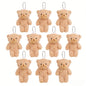 10 Pcs Mini Stuffed Plush Bears Cute Animal Tiny Bear Doll Toy Keychain Bag Pendant Ornament Soft Stuffed Toy Girl Party Gift