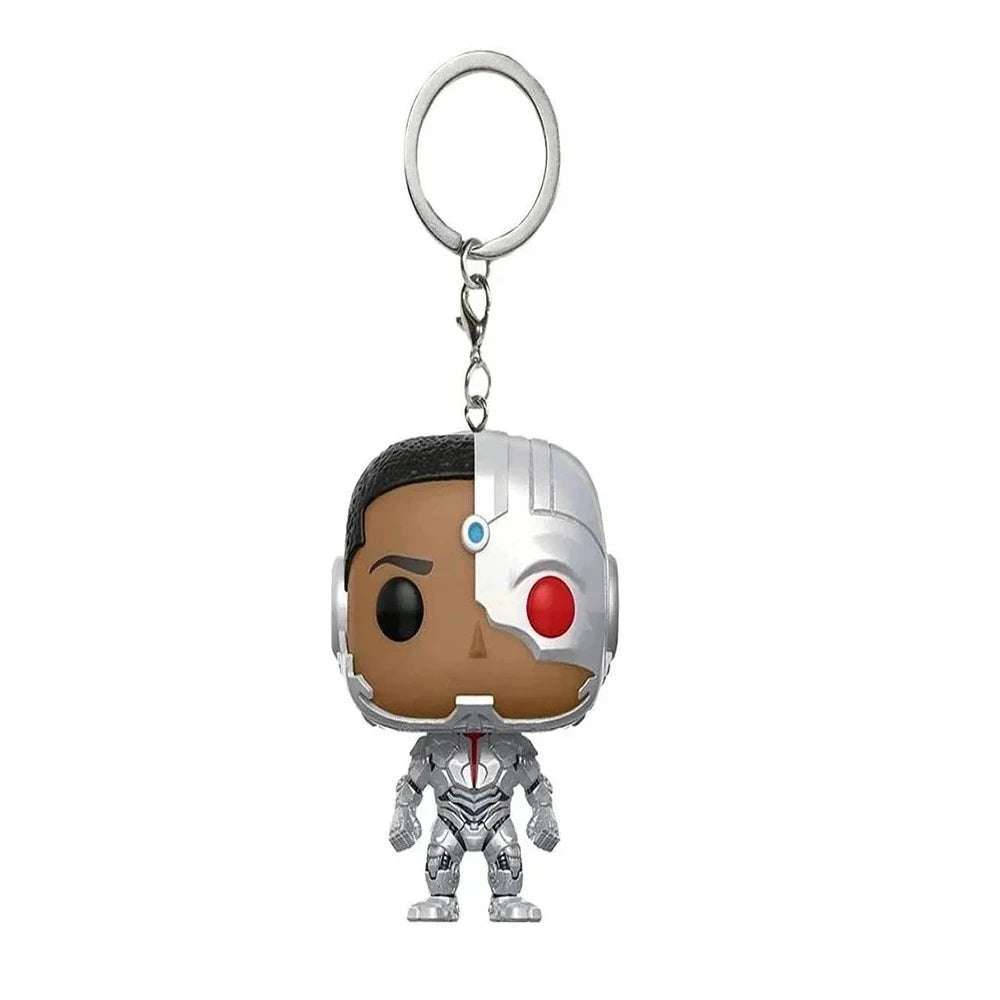 Disney Pixar Pocket Keychain The Incredibles ELASTIGIRL WRECK-IT RALPH MOANA MAUI Figure Model Toys for Children Christmas Gifts