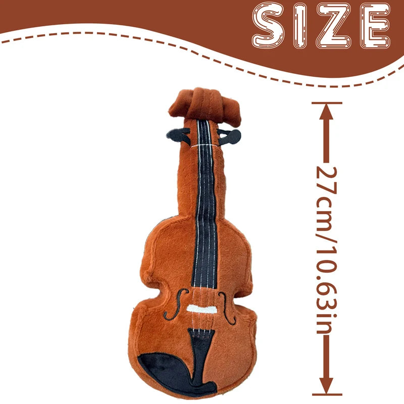 27cm Violin Plush Toys Funny Decorative Ornaments Realistic Violin Doll Exquisite Throw Pillows Birthday Gifts For Child Friends