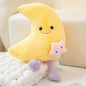 Smilling Cloud Moon with Legs Plush Toy Cute Soft Baby Appease Company Stuffed Doll Home Decor Pillow Birthday Gift for Kid Girl