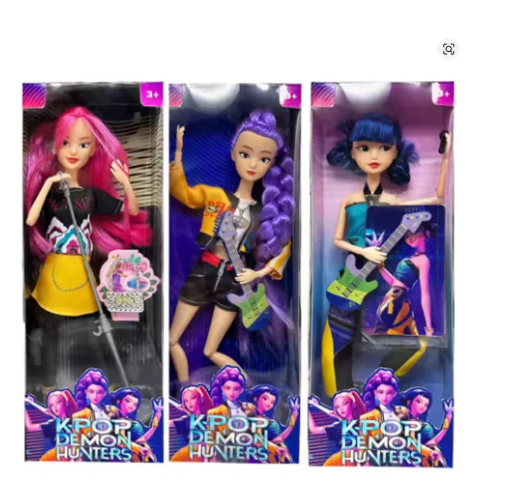2026 Hot Music Style KPop  Anime Figure Rumi Mira Zoey Action Figure Cosplay Doll Cute Gift for Kids Birthday Gifts