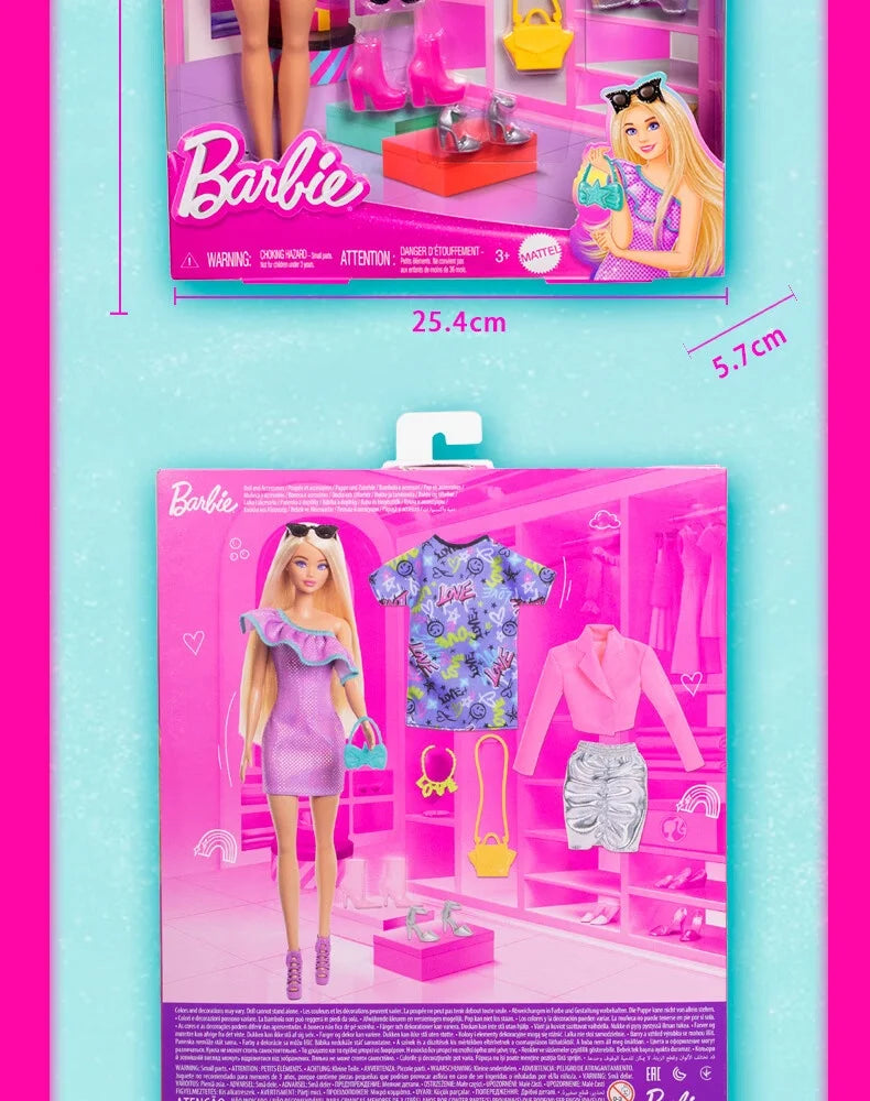 Authentic Barbie Doll with Odile Face Mold Toy Princess Charm Box Set for Girls Imaginary Play Birthday Gift Doll Figure
