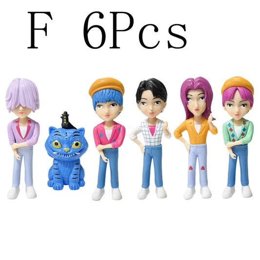 High Quality Kpop Devil Hunter Rumi Zoe Mira anime polyvinyl chloride character collection desktop trinkets Childrens