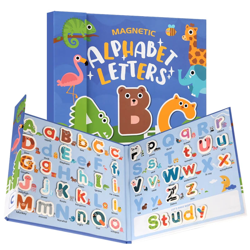 Montessori Quiet Busy Book Puzzle Early Education Toy 3+ Years Kids Alphabet Shape Matching Game Interactive Learning Preschool
