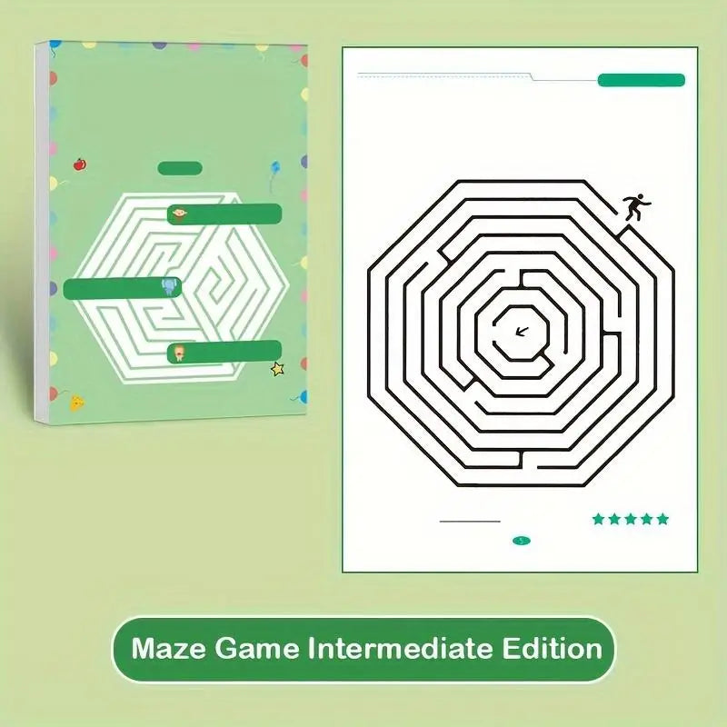 Children's Concentration Maze Training Book Student Thinking Development Attention Game Puzzle Intelligence Development Toys