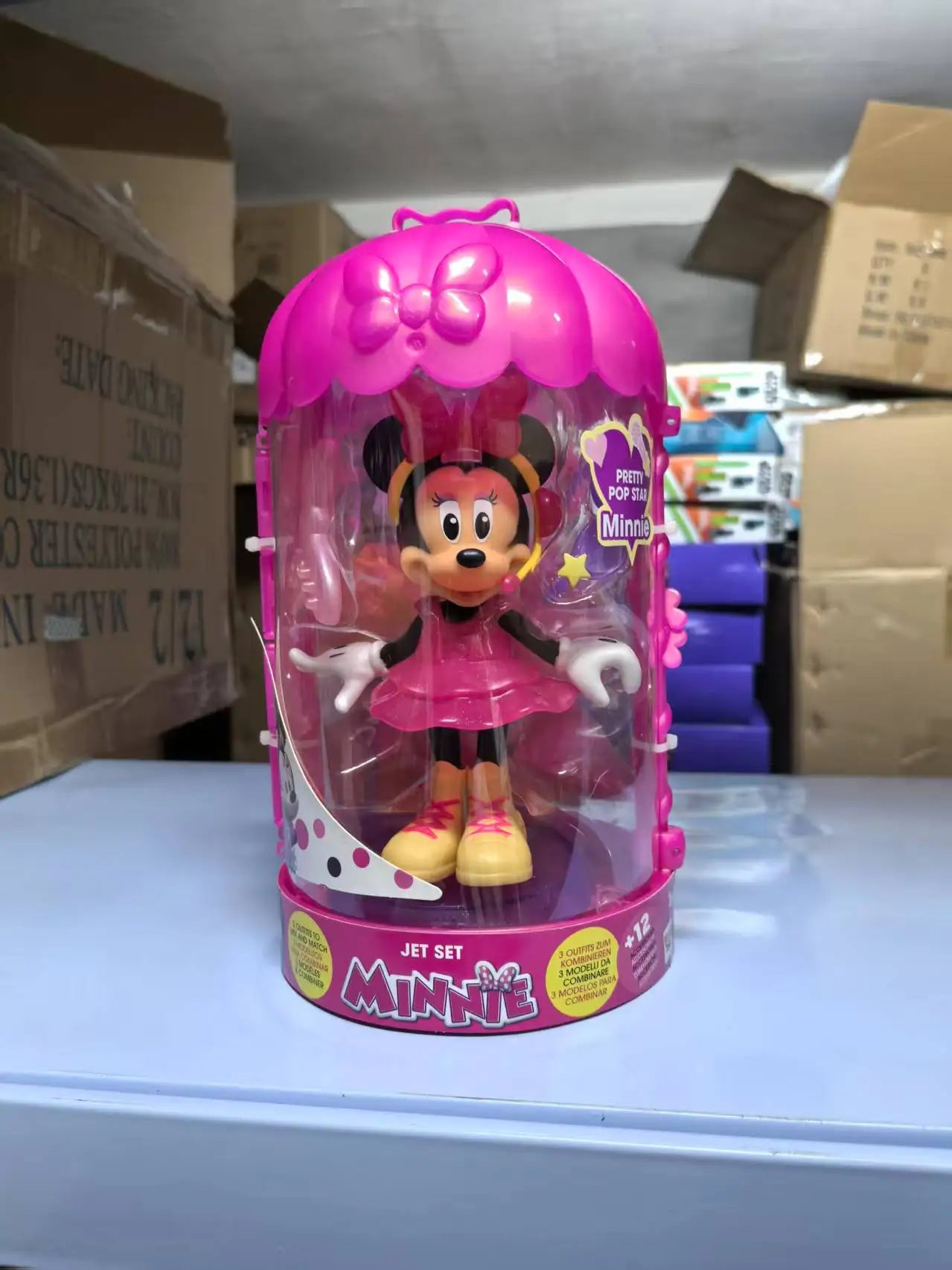 Disney Mickey Mouse Fashion Fun Minnie Beautiful Change Clothes Gifts Toy Model Anime Figures Collect Ornaments