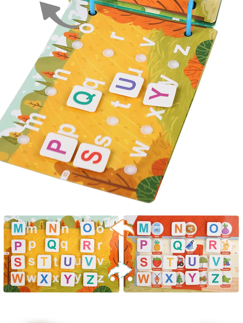 Busy Book Sticker Quiet Book for Kids Montessori Early Educational Toy Toddlers Matching Puzzles Game Baby Learning Toys Gifts