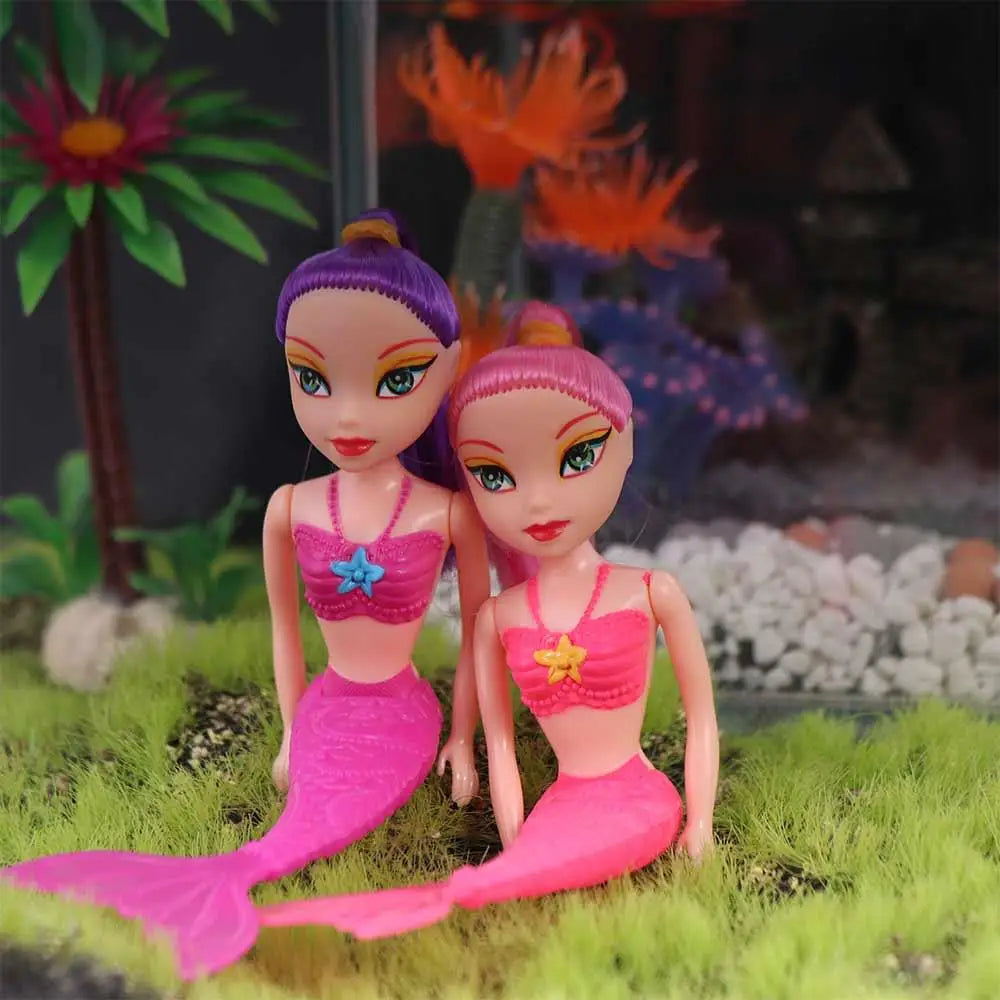 For  16cm Birthday Present Educational Classic Girls  Princess Fairy Doll Swimming Pool Toys Mermaid Doll