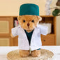 Lovely Doctor Bear Nurse Ted Bears Brown White Animal Doll Soft Stuffed Plush Toy Girl Boy Birthday Christmas Gift 1pc