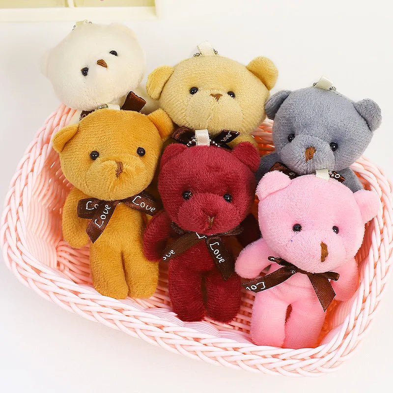 Plush Bear Keychain Soft Stuffed