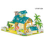 Villa House Castle Building Model 3D Cardboard Puzzle Jigsaw Toys Children's Interest Educational Toys Kids Gift