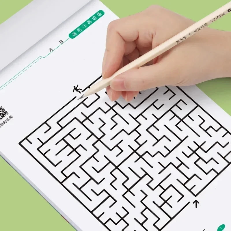 Student Concentration Training Book Kid's Maze Game Book Intellectual Development Educational Early Learning Toys Kids Gifts