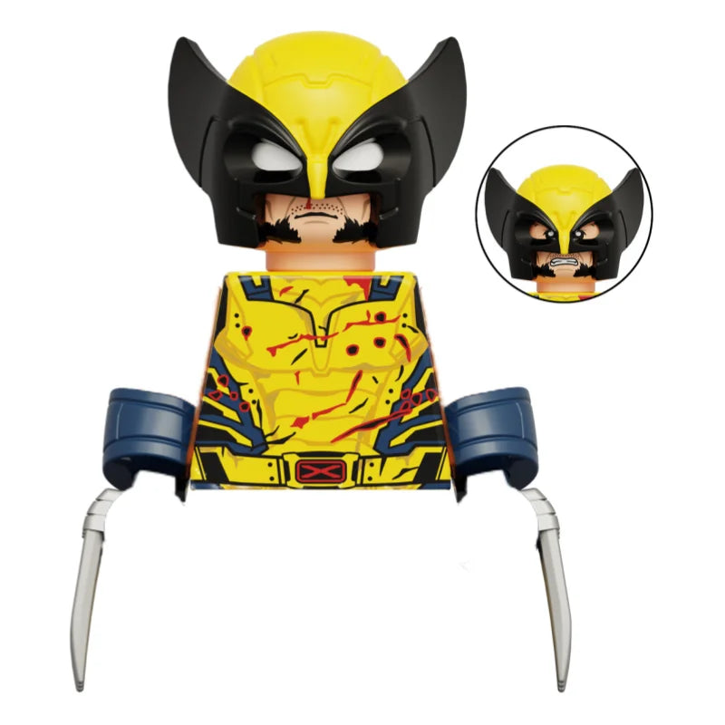 Blind Box Mini Building Blocks TV6205 Figures Big Goblin Spiderman Iron Man Venom Captain Hawk Deadpool Armor Christmas Gift Toy