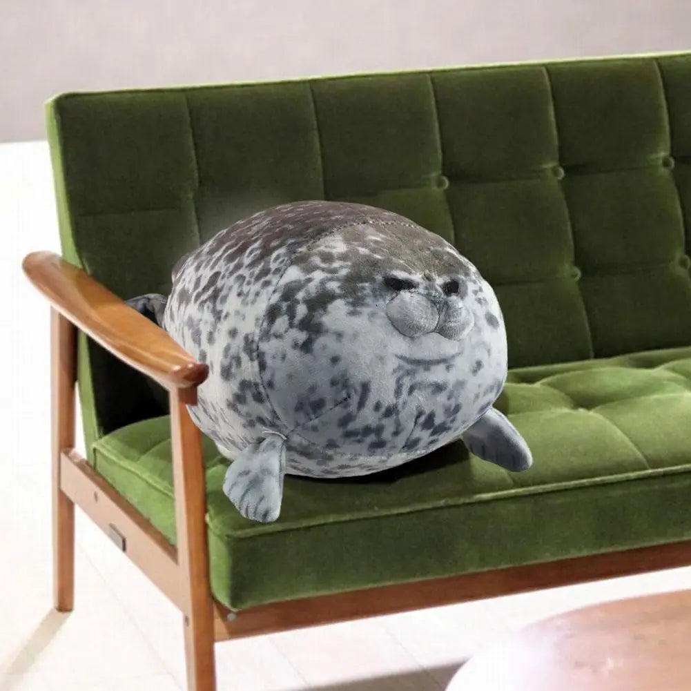20CM Seal Pillow 3D Novelty Seal Doll Aquarium Plush Stuffed Toy Baby Sleeping Throw Pillow Gifts for Kids Birthday Party