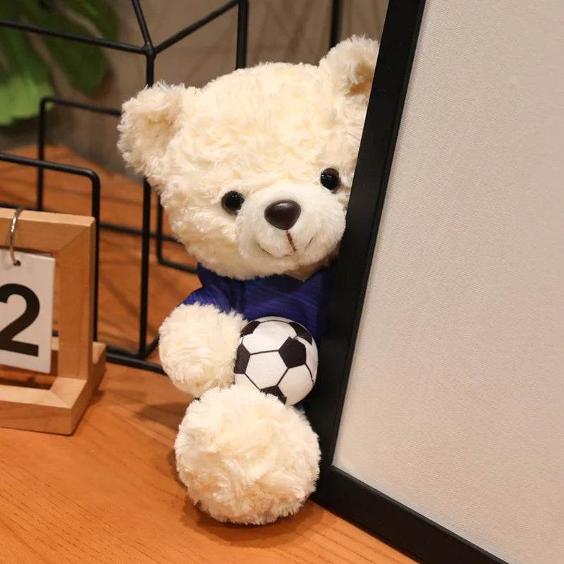 16/23CM Plush Football bear Player Toys Plushie Commemorative Mascot Bear Plush Doll National team Cubs Doll Competition Gifts