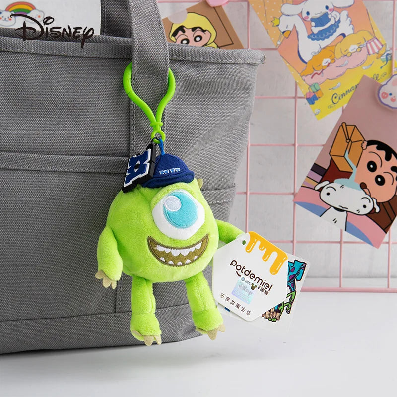 Original Disney Stitch Lotso Sullivan Woody Plush Dolls keychain Angel Stitch Mr.Q Alien Stuffed Toy Pendant Kids Birthday Gift