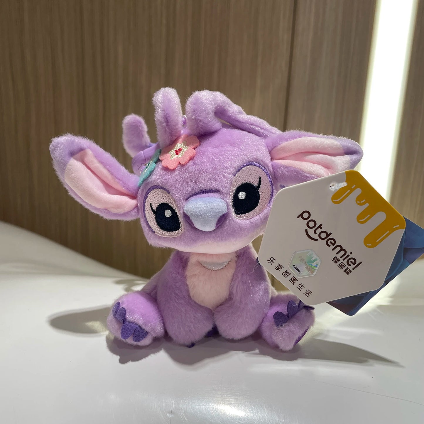 Original Disney Stitch Lotso Sullivan Woody Plush Dolls keychain Angel Stitch Mr.Q Alien Stuffed Toy Pendant Kids Birthday Gift