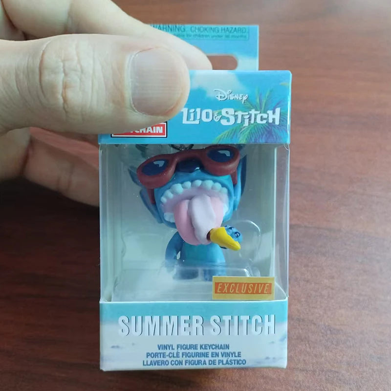 Disney Pixar Pocket Keychain The Incredibles ELASTIGIRL WRECK-IT RALPH MOANA MAUI Figure Model Toys for Children Christmas Gifts