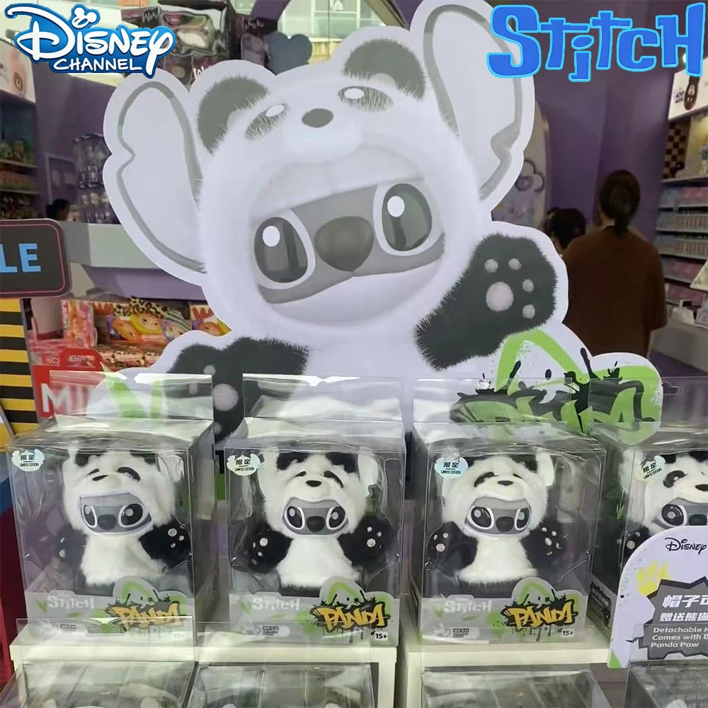 Disney Stitch Panda Limited Edition Vinyl Figure - Collectible Toy Keychain & Desk Ornament, Perfect Christmas Gift for Fans