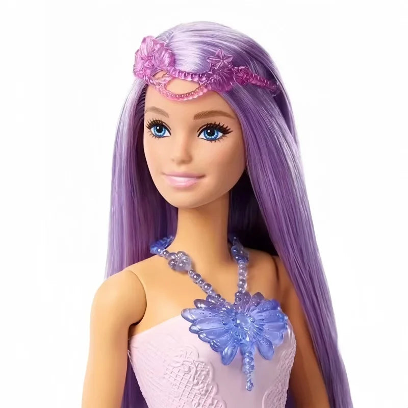 Original Barbie Doll Princess Costume Playset Children's Dress-Up Toy Fairy Tale Series Mermaid Storytime Girls Imaginative Play