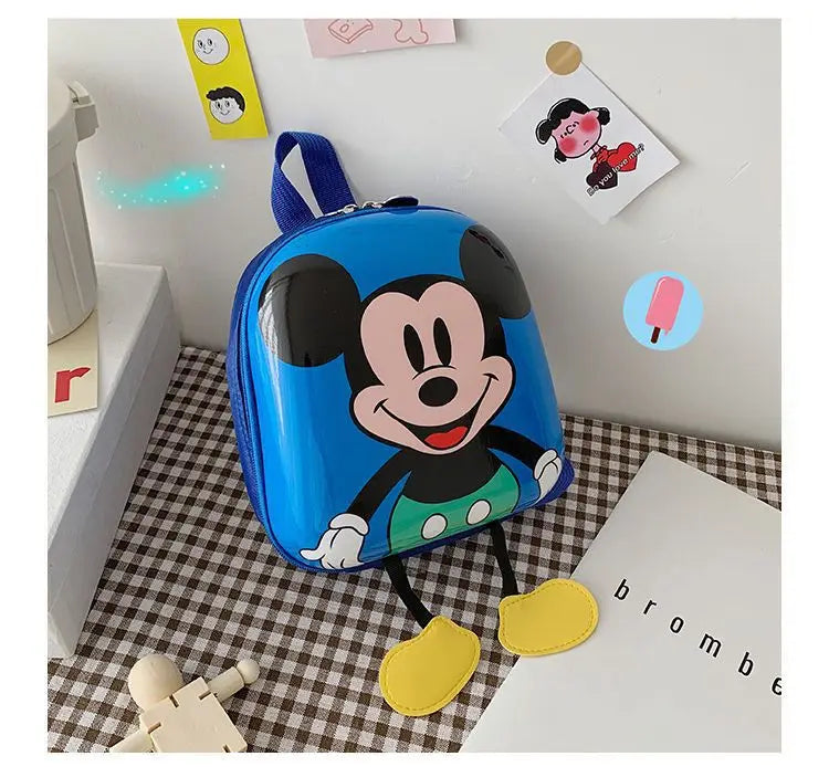 Disney Mickey Mouse Children's Kindergarten Backpack Boys Girls Baby Backpack Mini Cartoon Eggshell Backpack Kids Backpack
