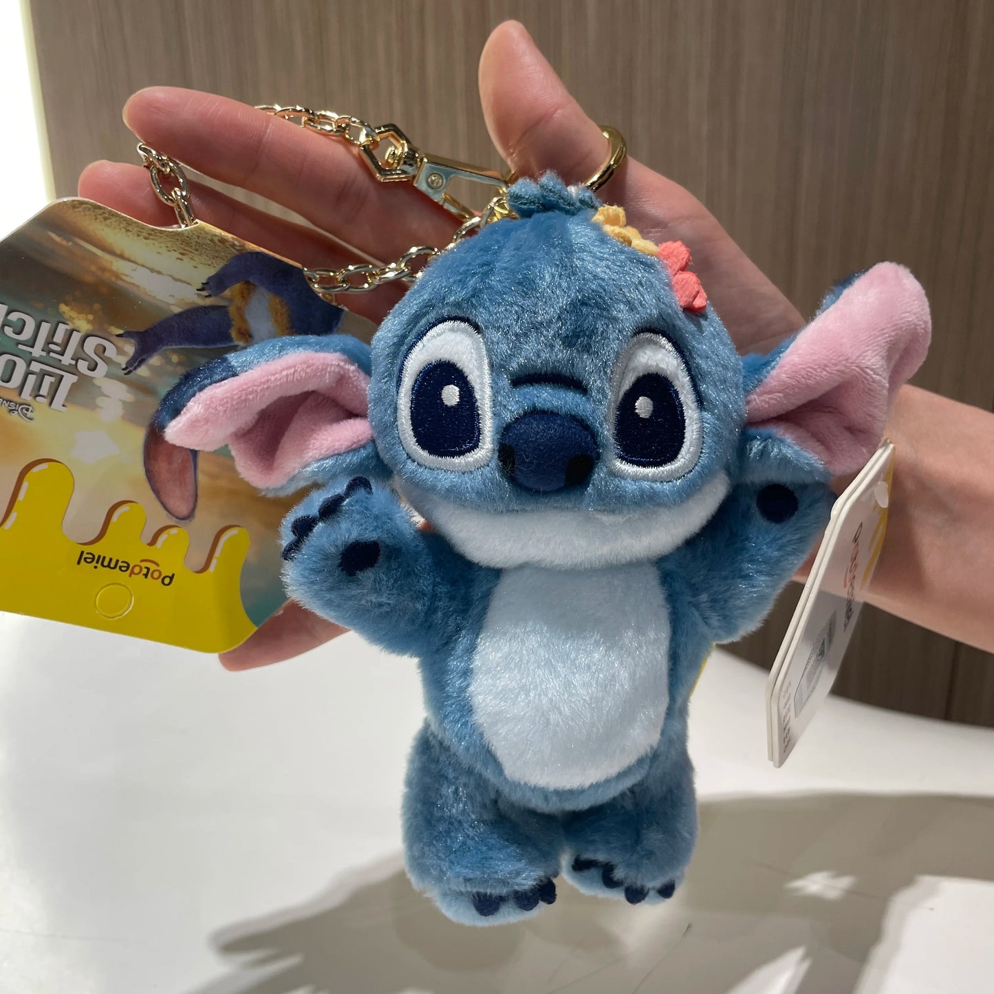 Original Disney Stitch Lotso Sullivan Woody Plush Dolls keychain Angel Stitch Mr.Q Alien Stuffed Toy Pendant Kids Birthday Gift