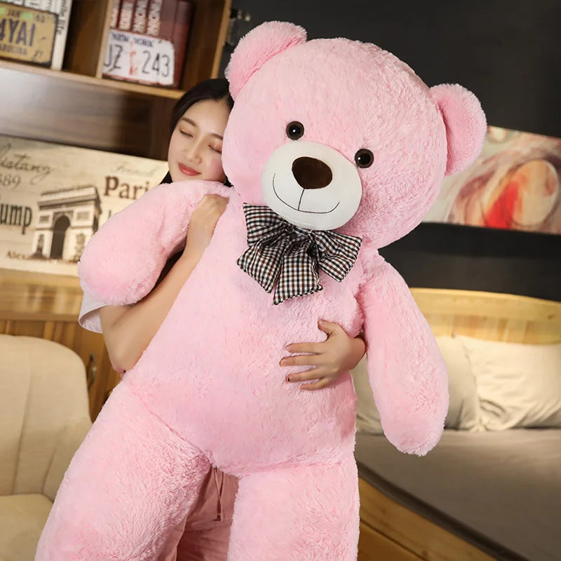 Giant Size American Teddy Bear Plush Toy Big Stuffed Animals Dolls Birthday Valentines Day Gift Soft Pillow for Grilfriend Girl