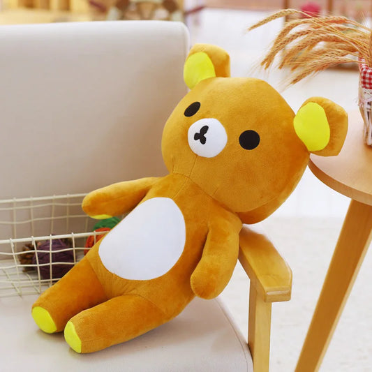 20/35cm Kawaii Brown Bear Stuffed Plush Toy Cartoon Cute Long Bear Plush Doll Sleeping Pillow for Girlfriend's Birthday Gift