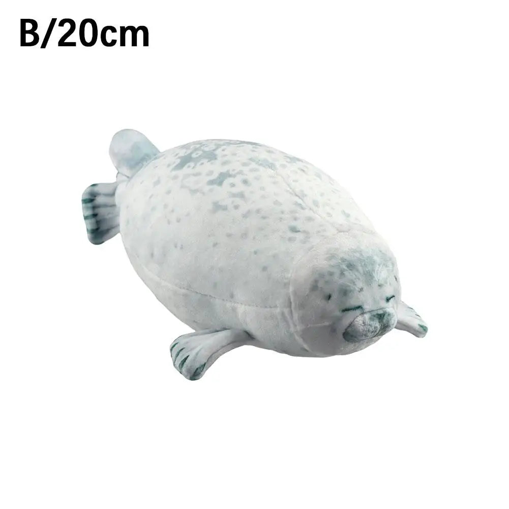 20CM Seal Pillow 3D Novelty Seal Doll Aquarium Plush Stuffed Toy Baby Sleeping Throw Pillow Gifts for Kids Birthday Party
