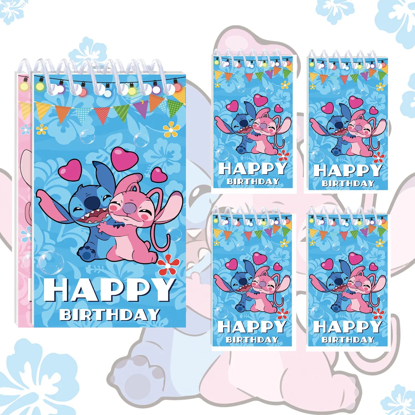 Disney Stitch Notebook Spiral Book Coil Journal Diary Sketchbook Schedules Plan List Notepad School Supplies Stitch Stationery